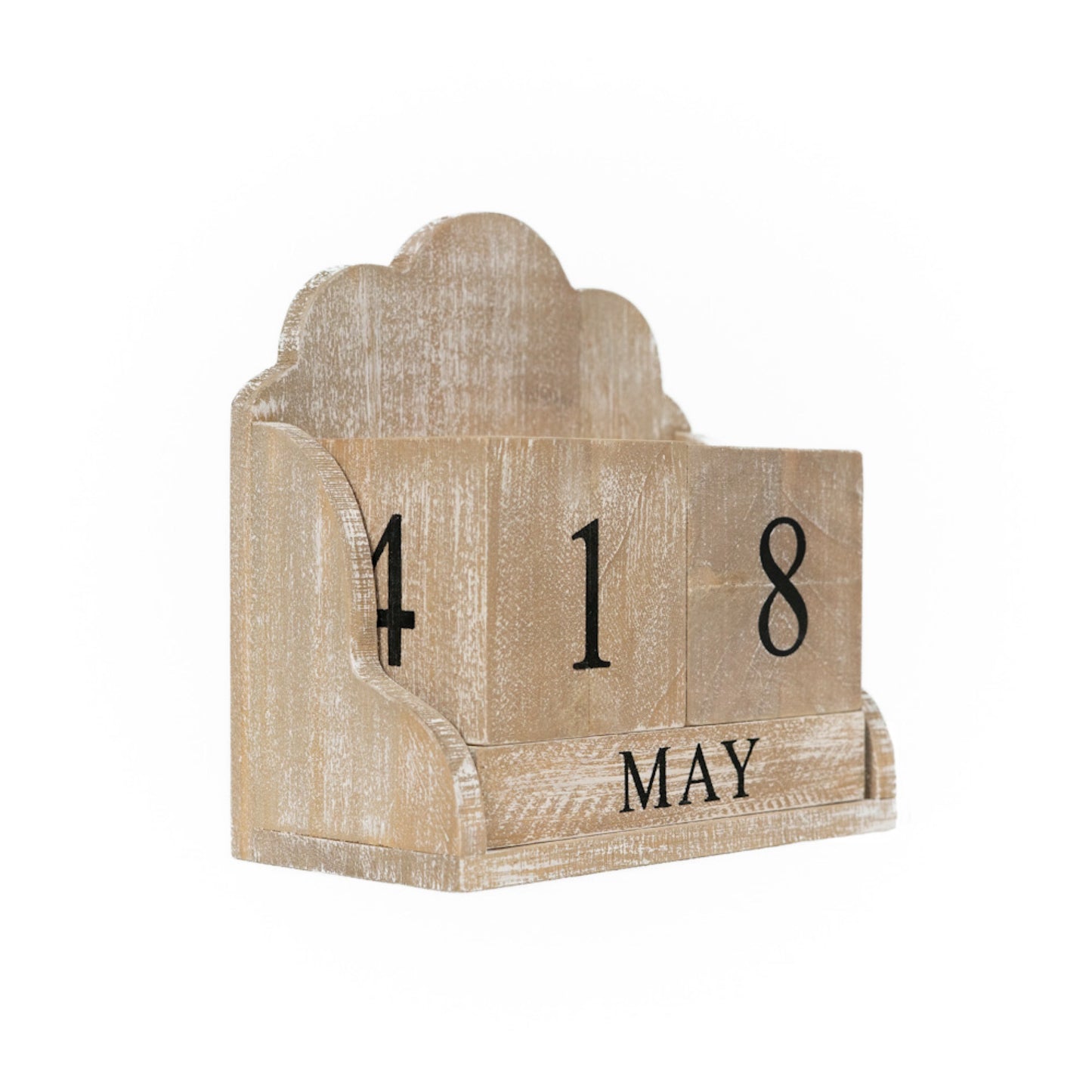 Wooden Block Calendar Set - 6"x6"x3"