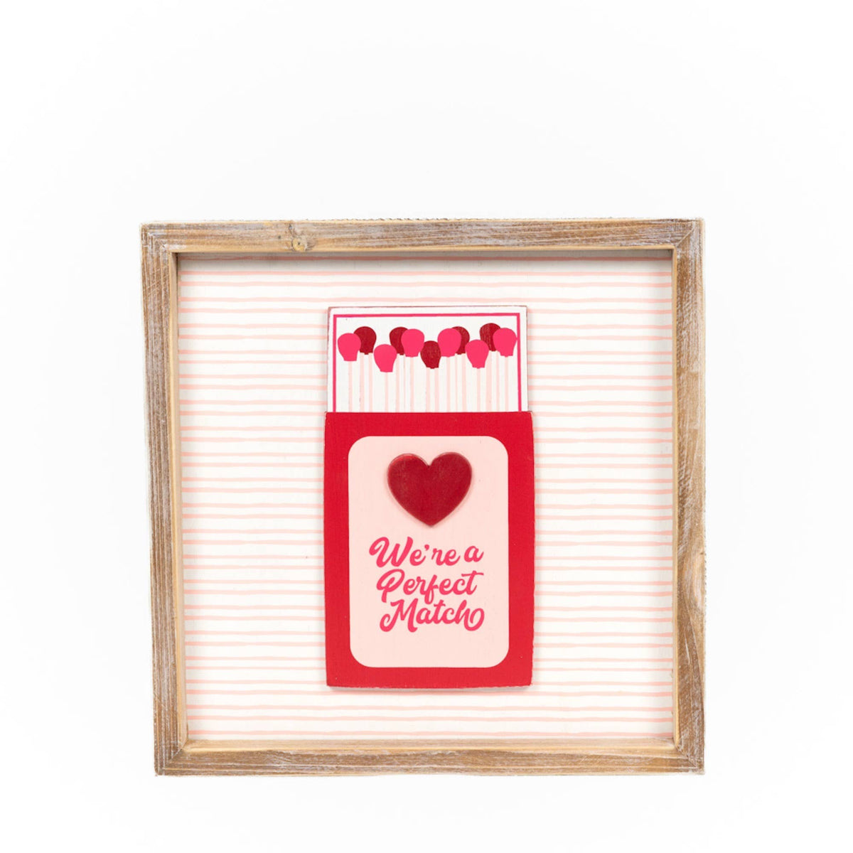 Wood Frame Sign 10x10" VALENTINES & ST PATRICKS DAY - 21036