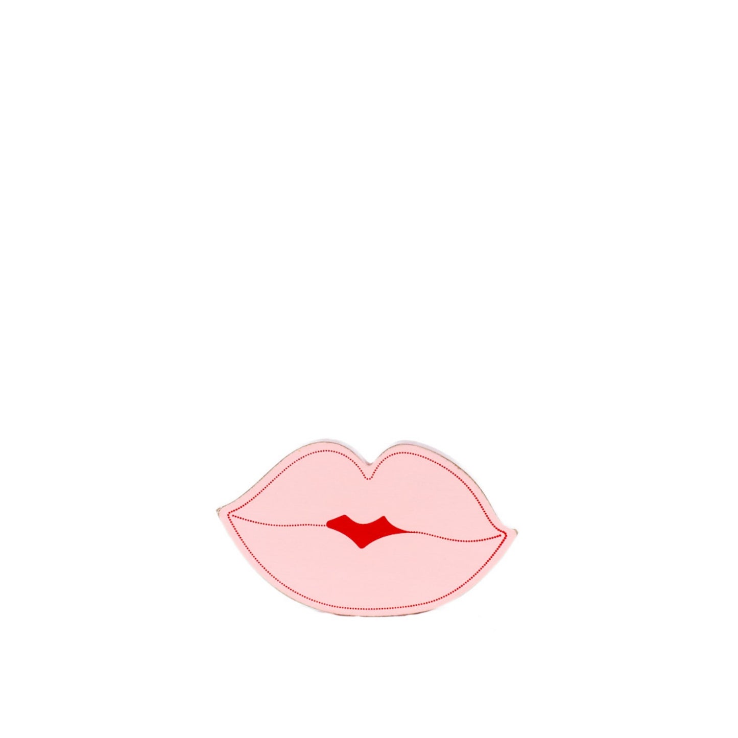 Reversible lips chunky table sitter