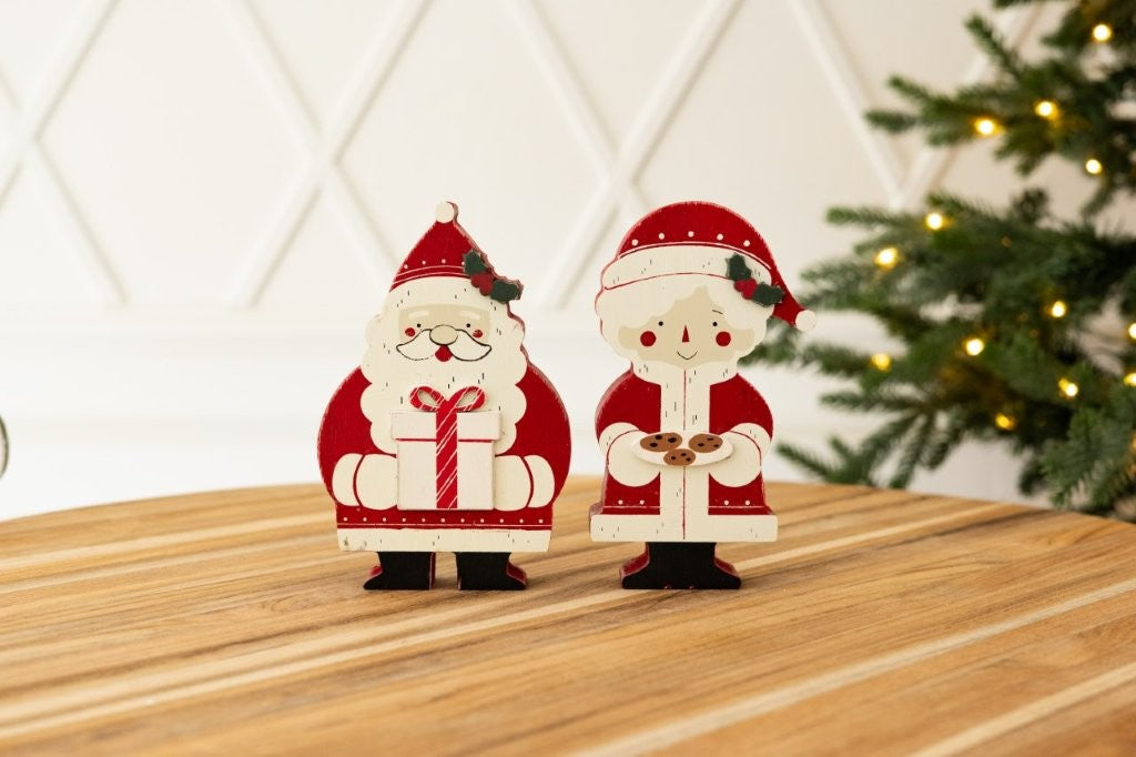 Chunky Wood Shape 4x6" MRS CLAUS Christmas Decor - 71353