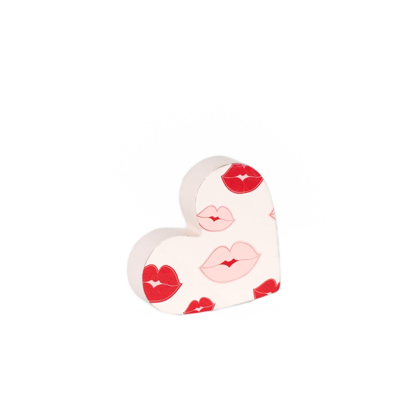 Heart kiss chunky table sitter