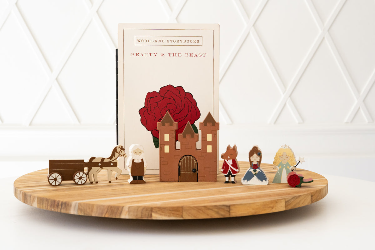 Beauty and the beast woodland storybook