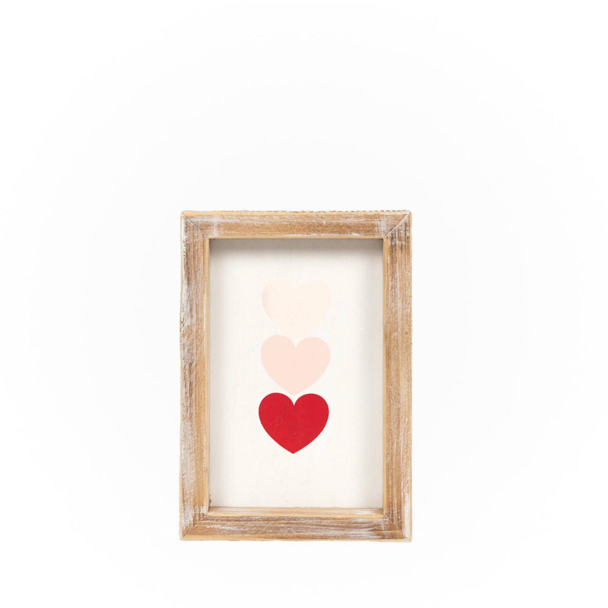 Wood Frame Sign 5x7" HEART CLOVER Valentine Patrick - 21037