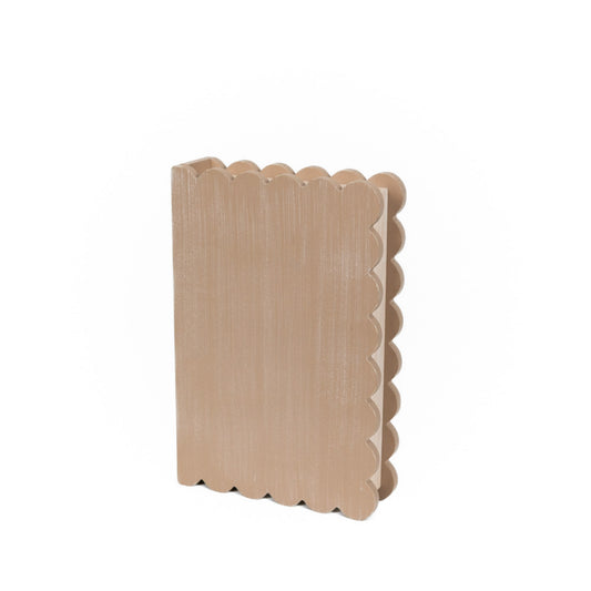 Decorative Scallop "Faux Book" Storage Box
