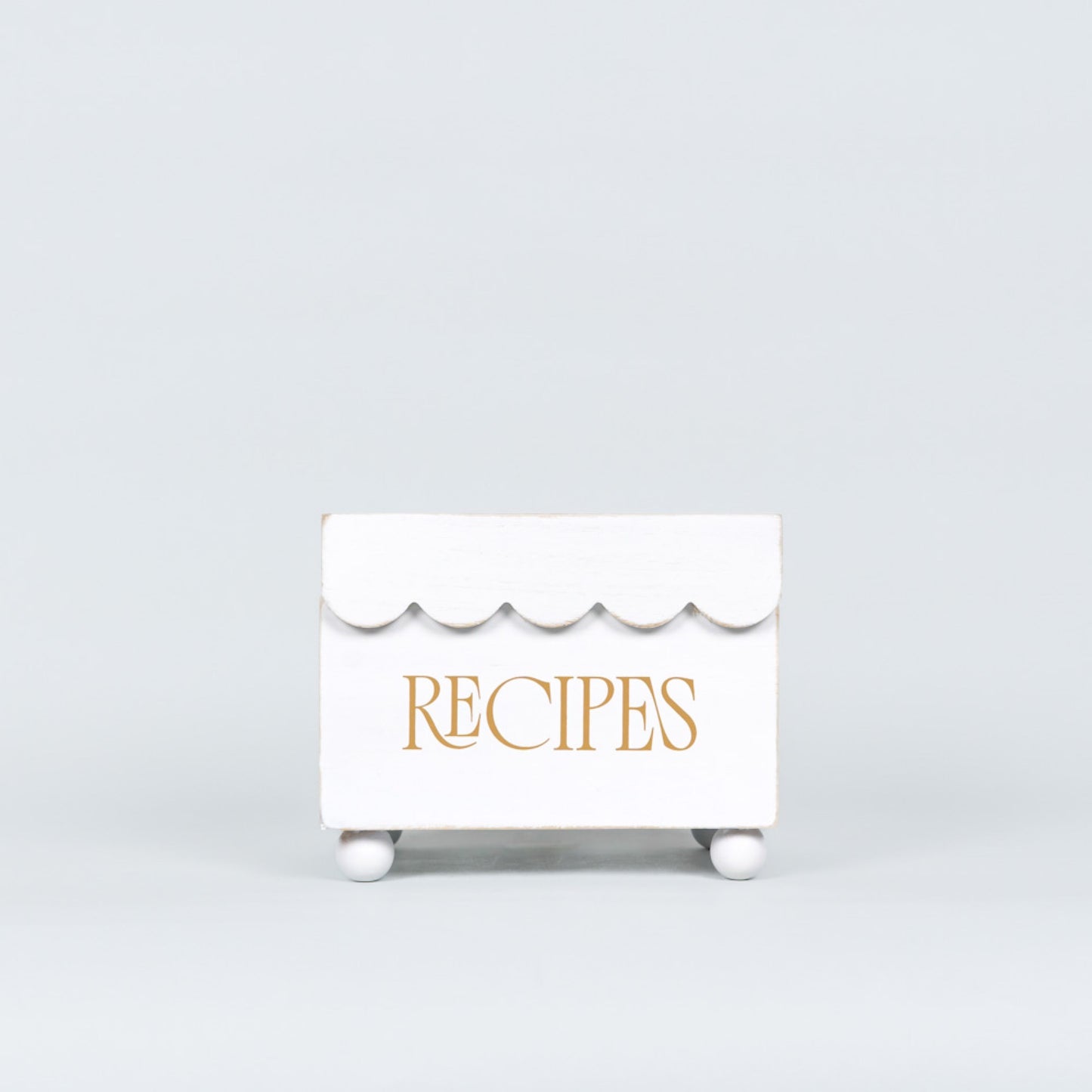 7x6x5 wood recipe box (RECIPES) Kitchen decor