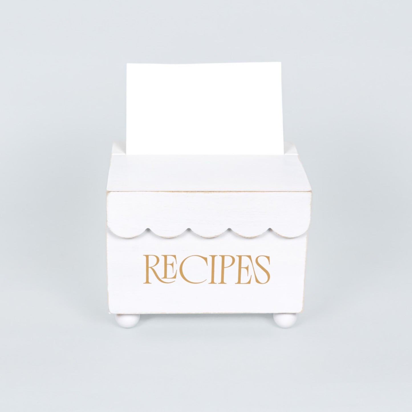 7x6x5 wood recipe box (RECIPES) Kitchen decor