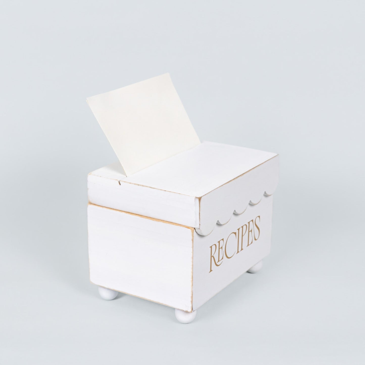 7x6x5 wood recipe box (RECIPES) Kitchen decor