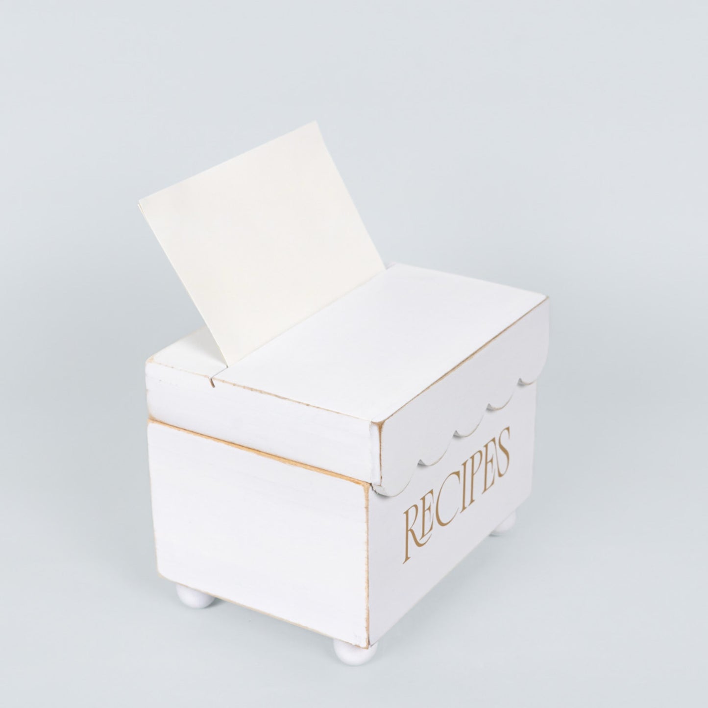 7x6x5 wood recipe box (RECIPES) Kitchen decor