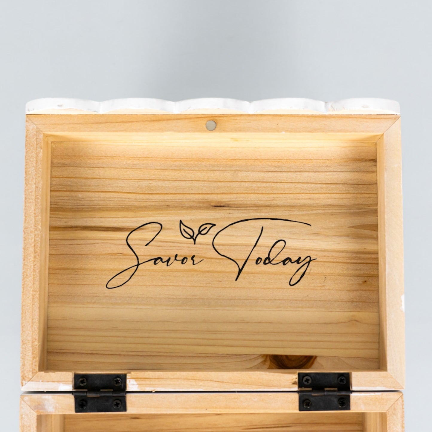 7x6x5 wood recipe box (RECIPES) Kitchen decor