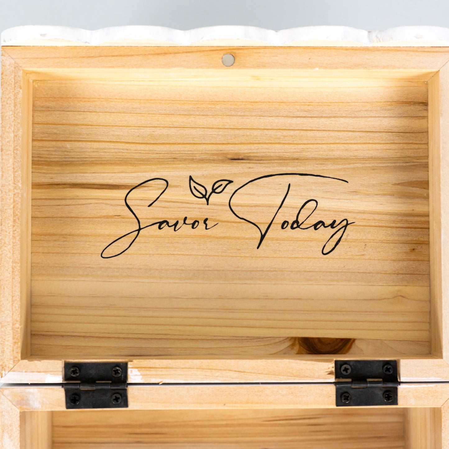 7x6x5 wood recipe box (RECIPES) Kitchen decor