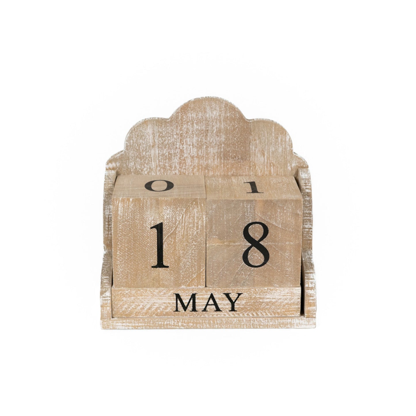 Wooden Block Calendar Set  - 6"x6"x3"