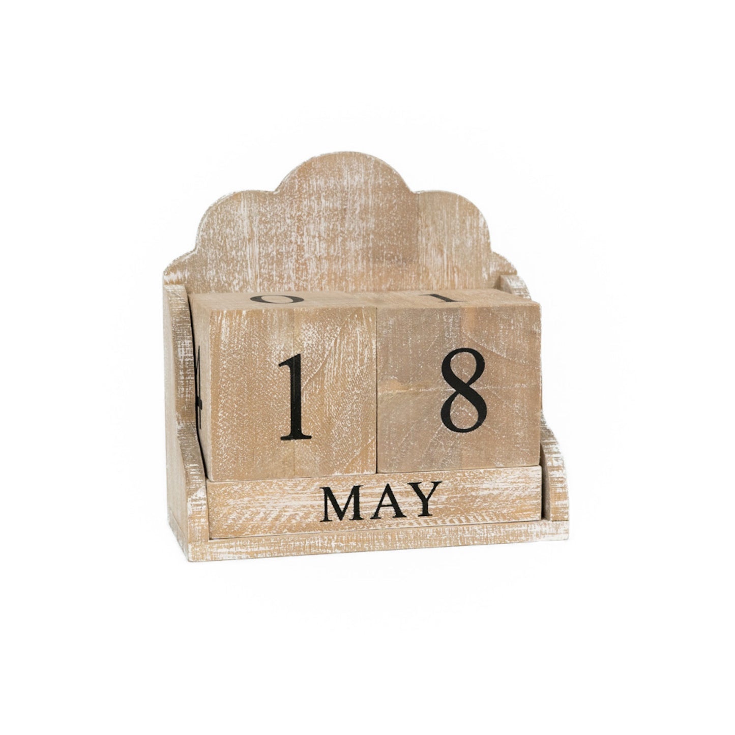 Wooden Block Calendar Set  - 6"x6"x3"