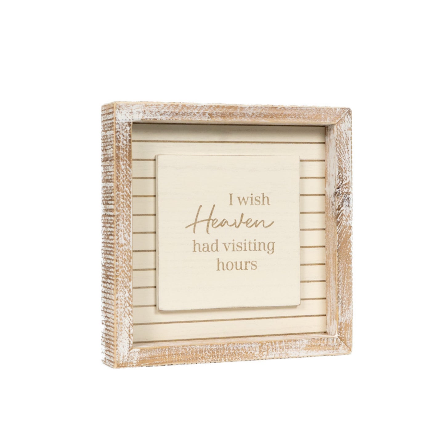 7x7 Wood frame sign (HEAVEN) Sympathy Gift