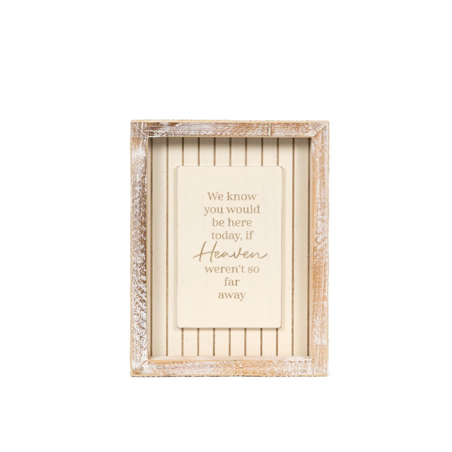 6x8 Wood frame sign (HEAVEN) Sympathy Gift -