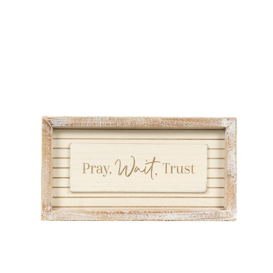 10x5 Wood frame sign (WAIT) Sympathy Gift