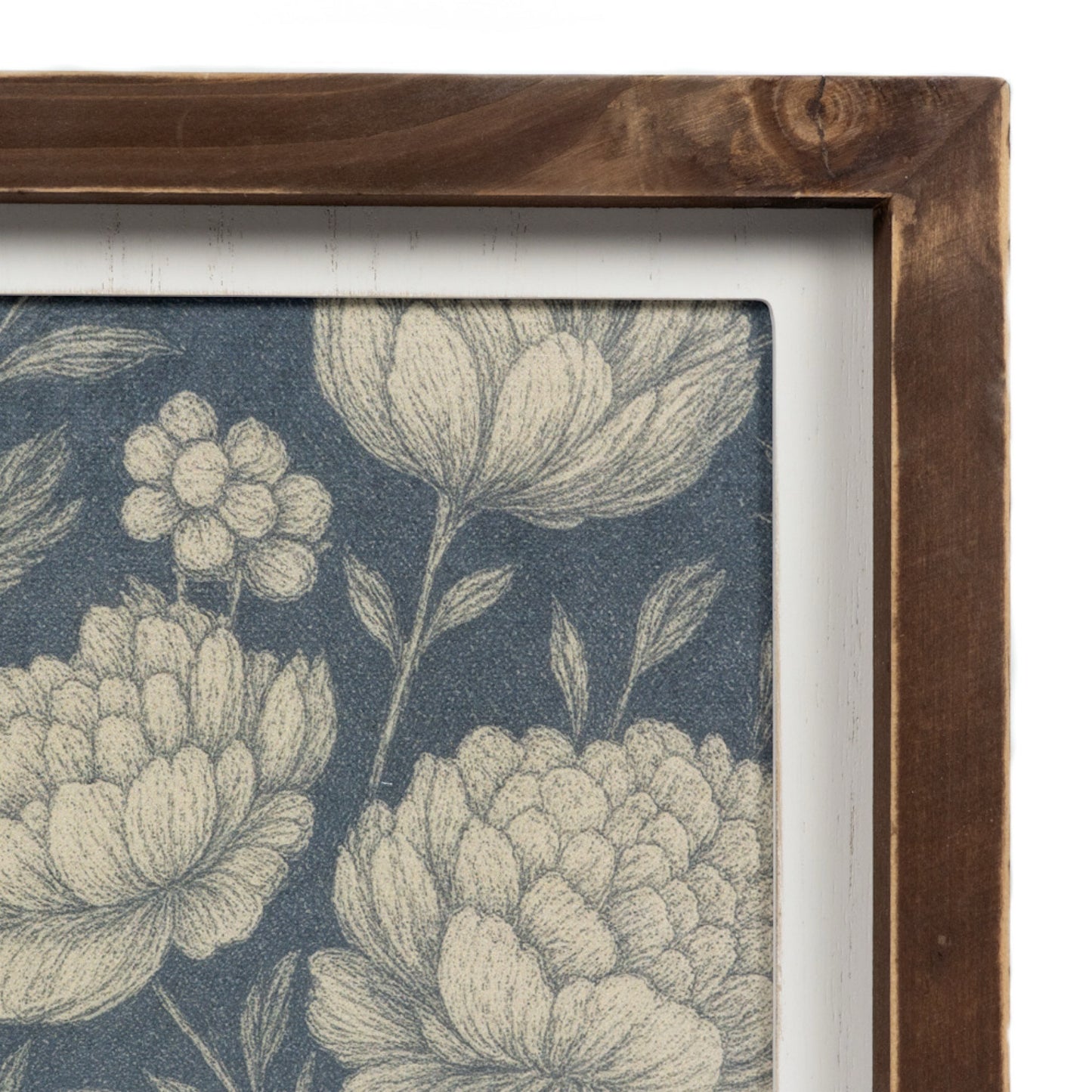 11x11 wood frame wall art LEAVES FLORAL Fall Decor