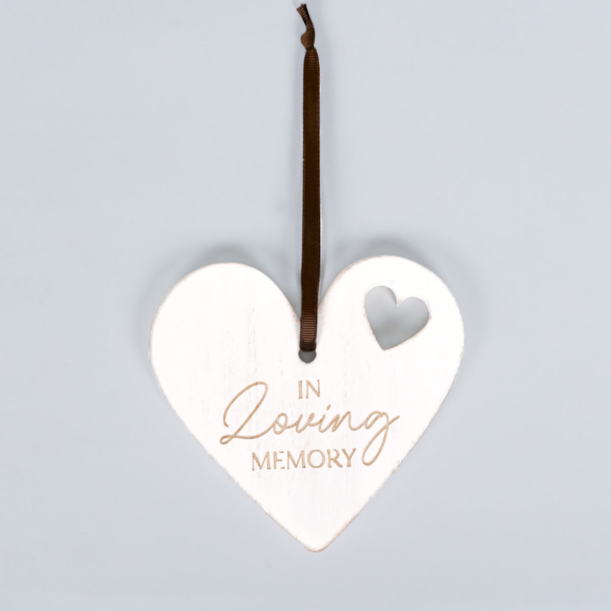 Wood Ornament 5x5" (MEMORY) Sympathy Gift - 11030