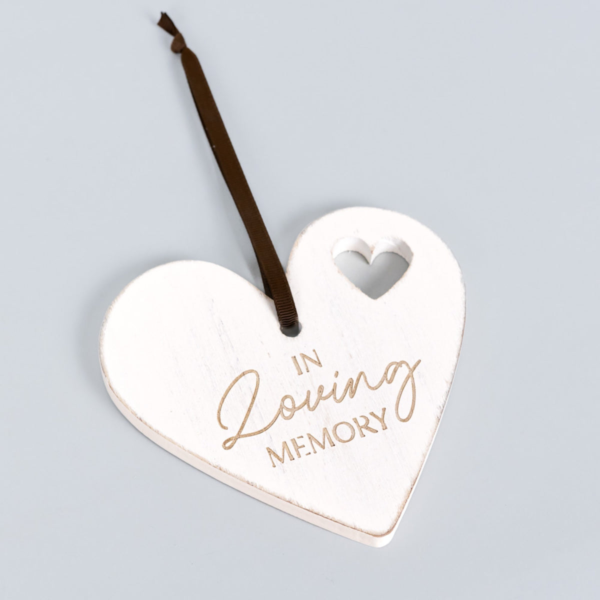 Wood Ornament 5x5" (MEMORY) Sympathy Gift - 11030