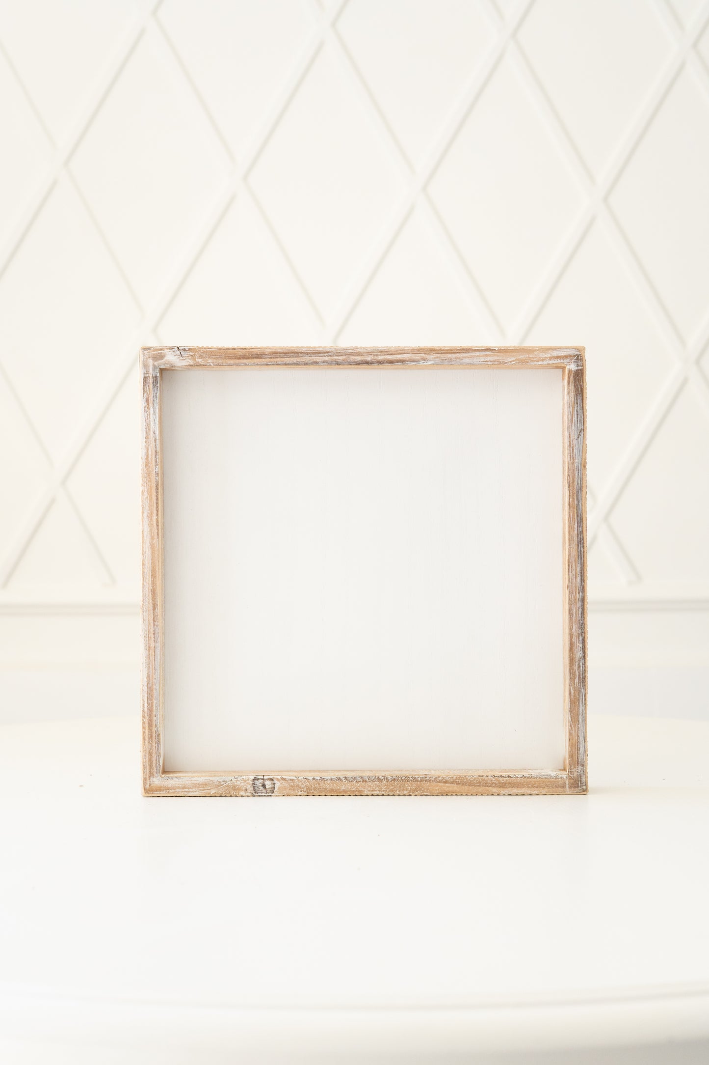 12x12 Wood framed blank sign w/removeable insert DIY