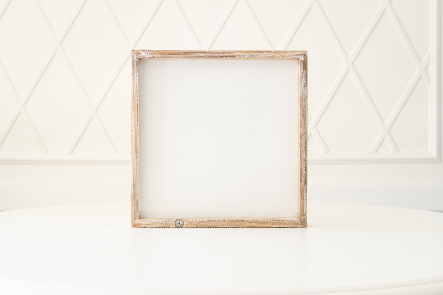 12x12 Wood framed blank sign w/removeable insert DIY