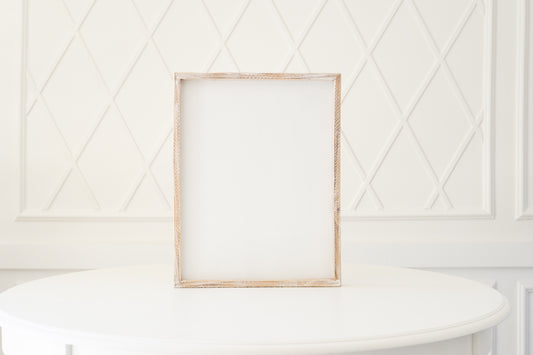 14x18 Wood framed blank sign w/removeable insert DIY