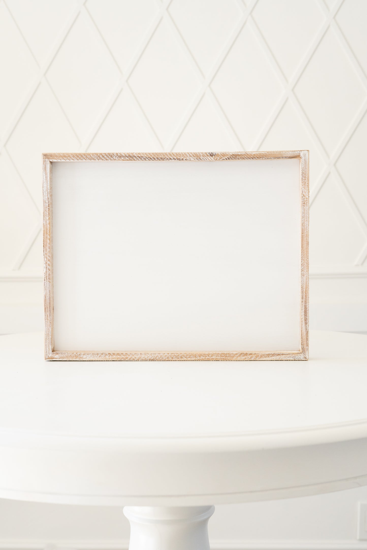 14x18 Wood framed blank sign w/removeable insert DIY
