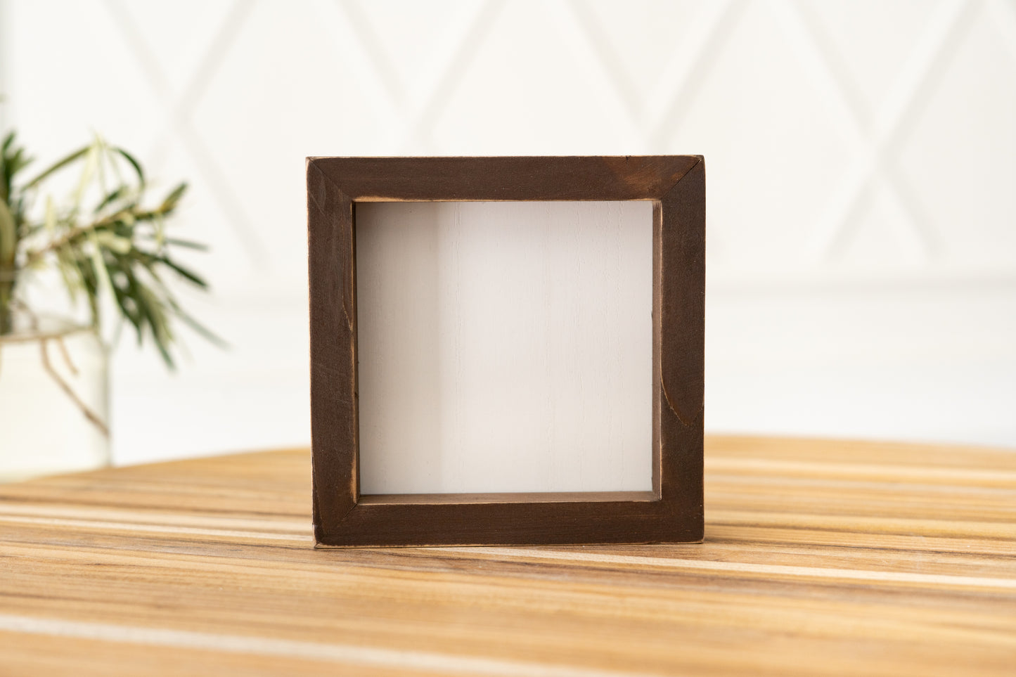 DIY Blank 5x5 wood frame sign removeable insert