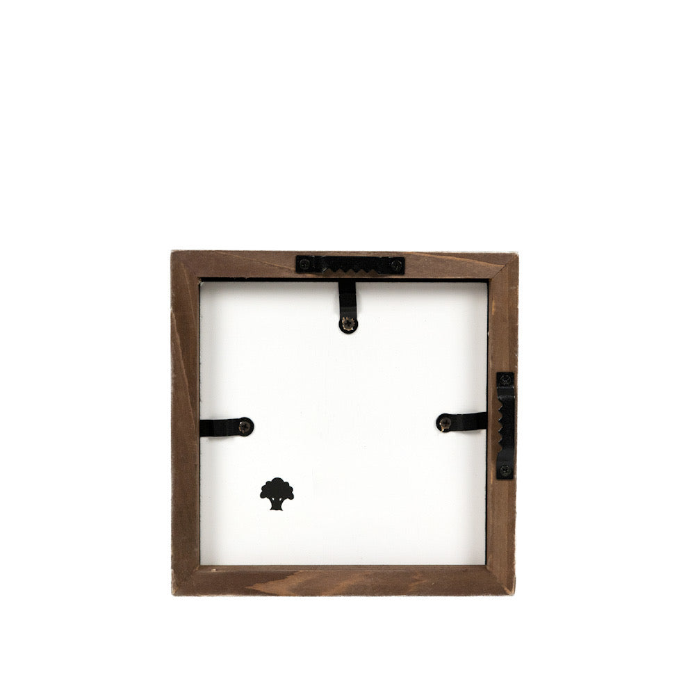 DIY Blank 5x5 wood frame sign removeable insert