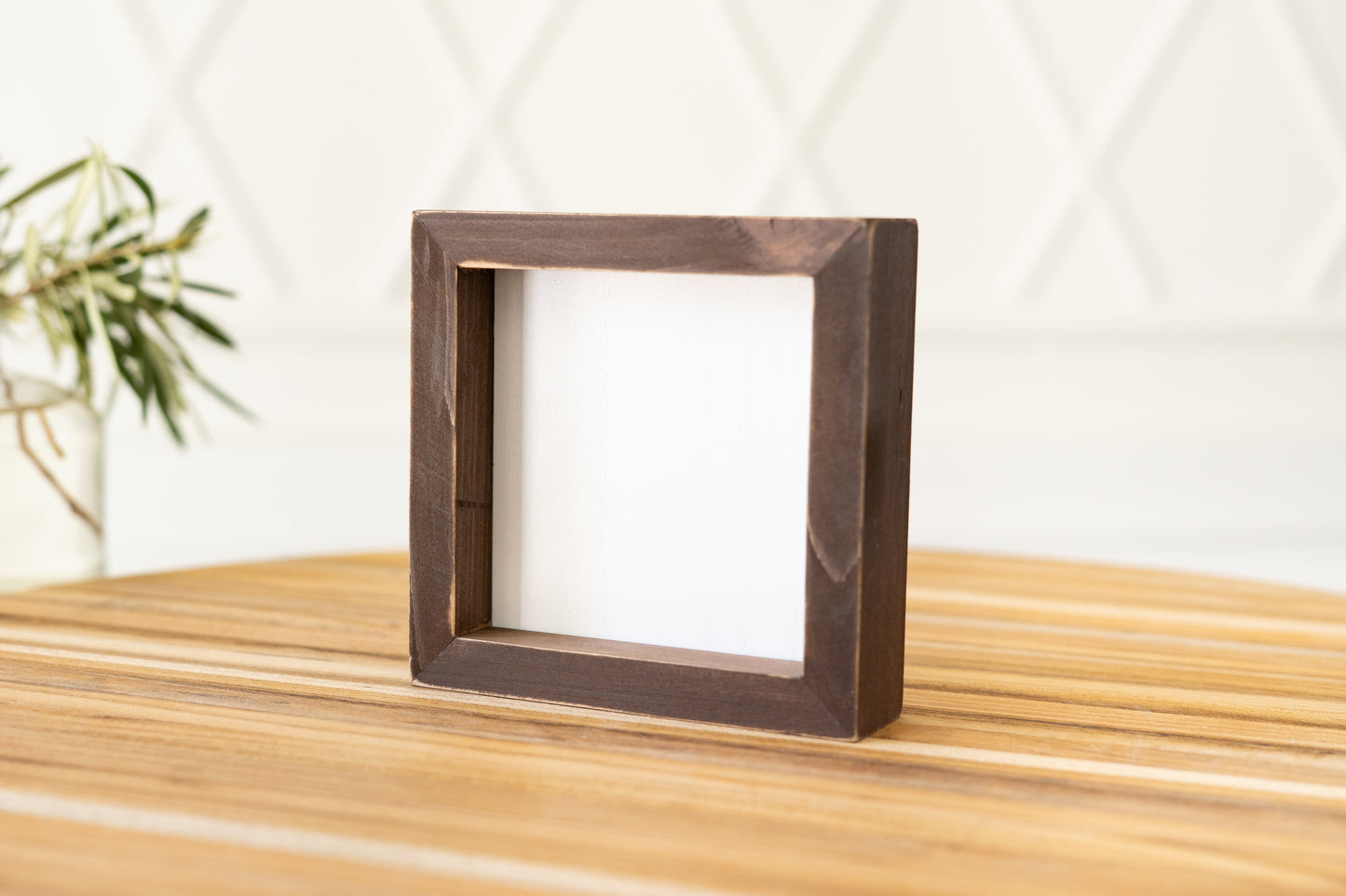 DIY Blank 5x5 wood frame sign removeable insert