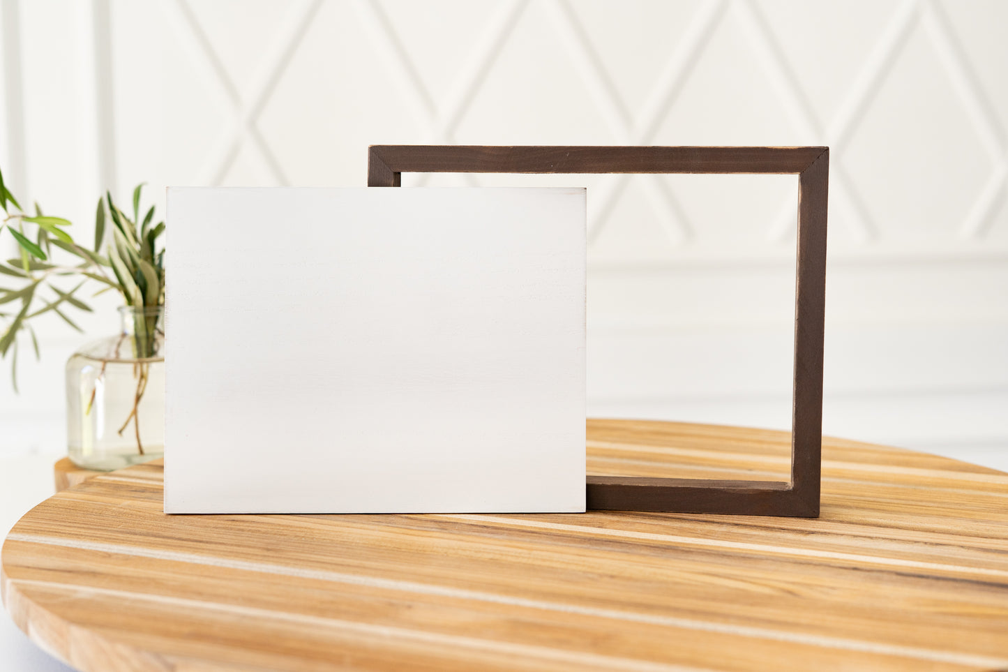 DIY Blank 8x10 wood frame sign removeable insert