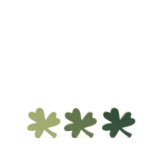 Set of 3 gradient shamrocks