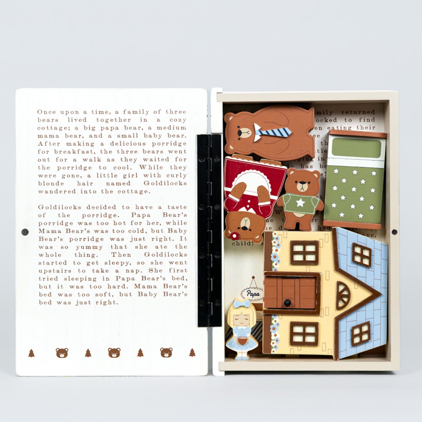 GOLDILOCKS & THREE BEARS Woodland Storybook Gift Set