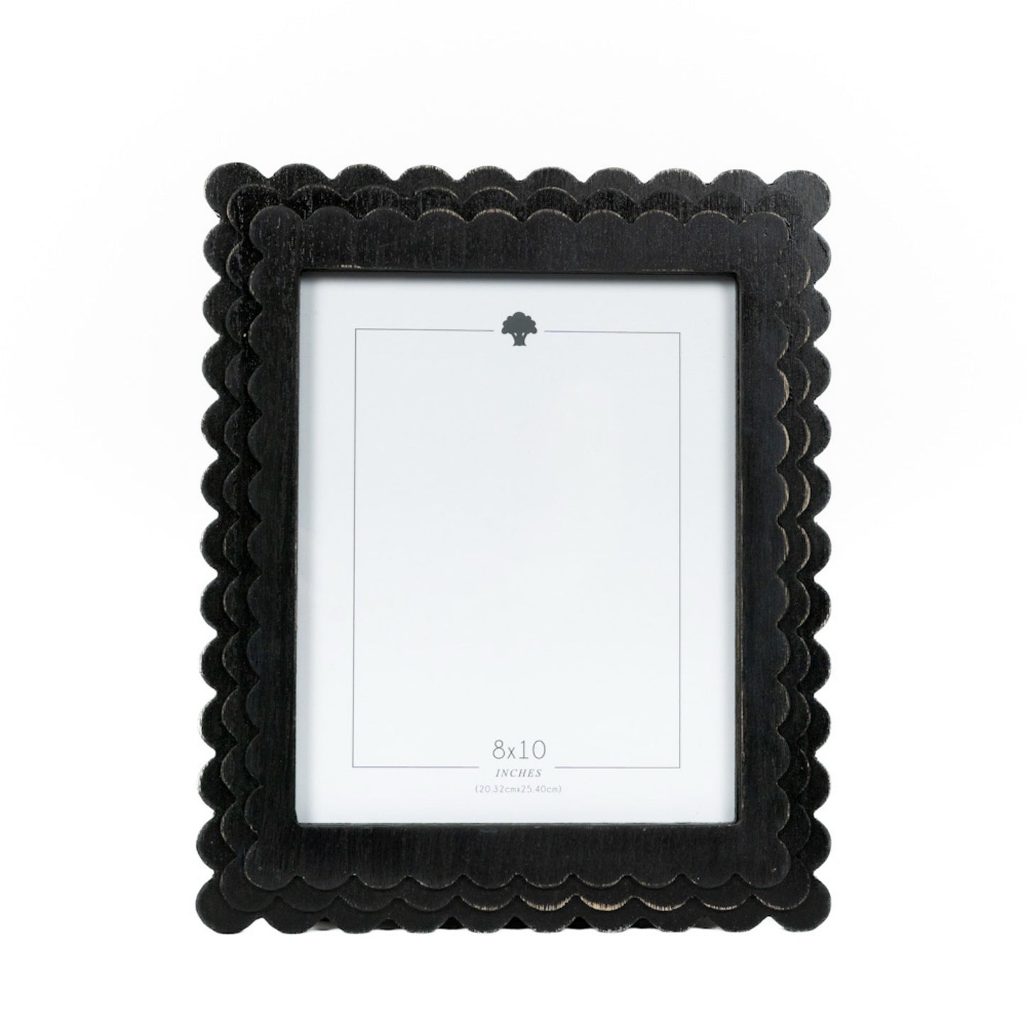 Wood scallop photo frame for 8x10 pic, 5 styles