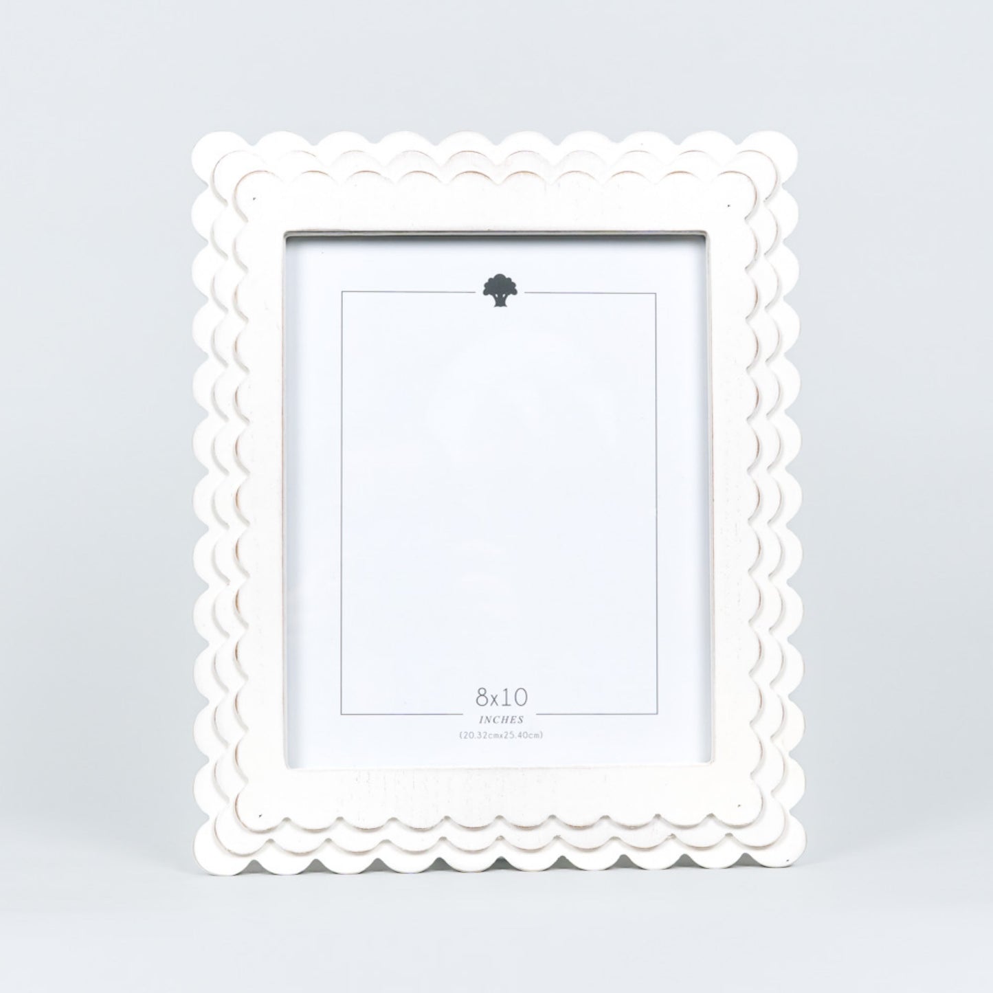 Wood scallop photo frame for 8x10 pic, 5 styles