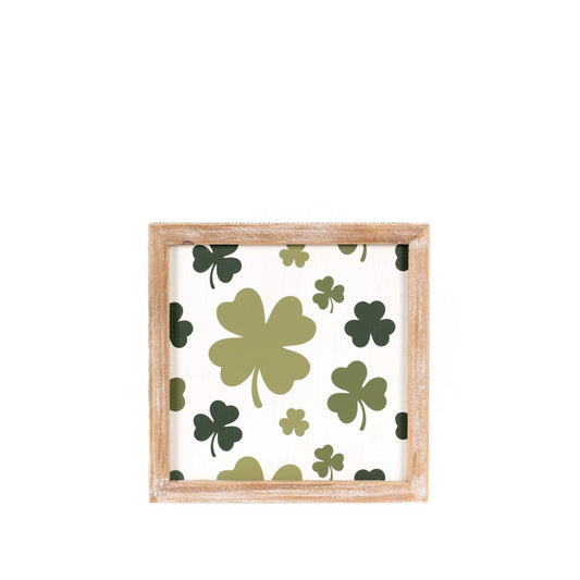 Reversible lips/shamrock sign