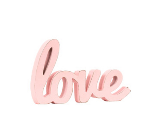 Love word cutout