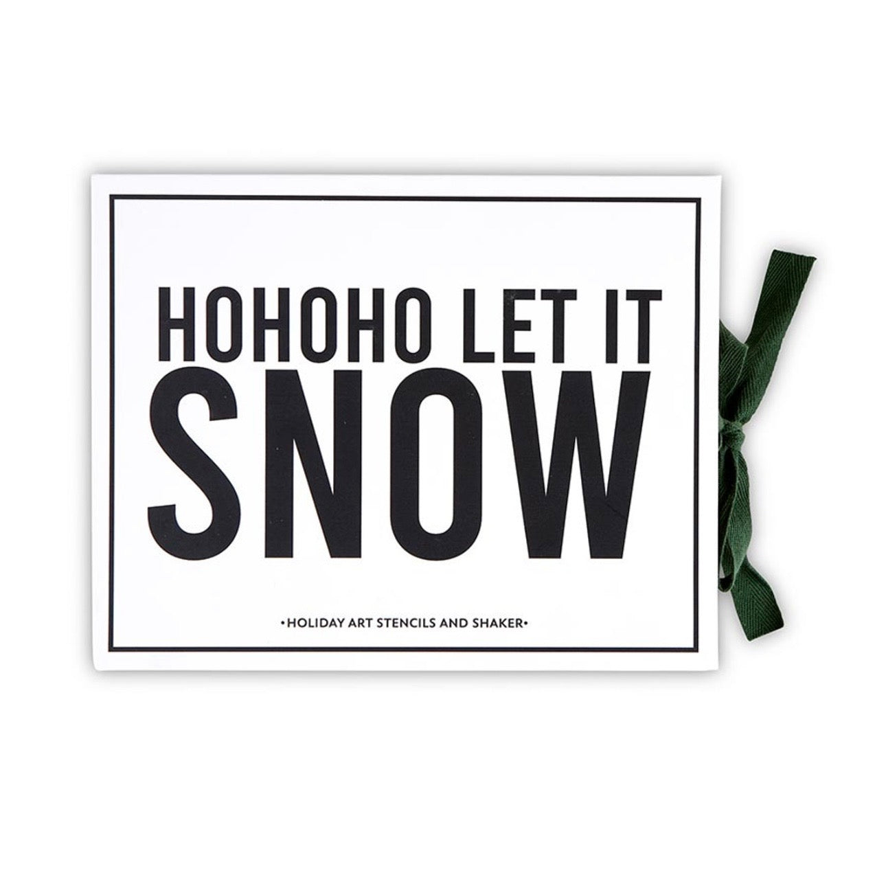 Let it snow stencil shaker book