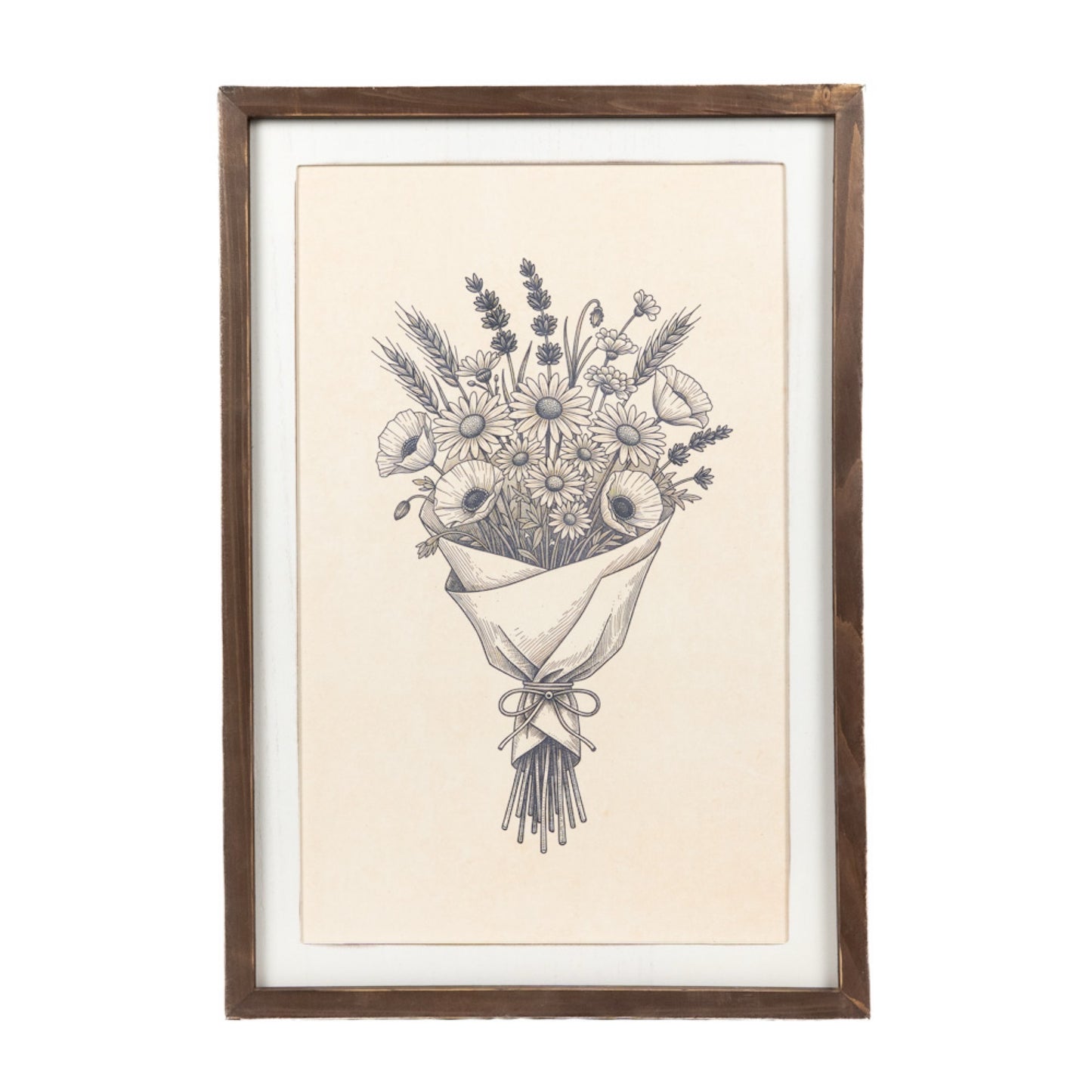 Wood Frame Wall Art 17x24" PUMPKIN HALLOWEEN FALL - 60002