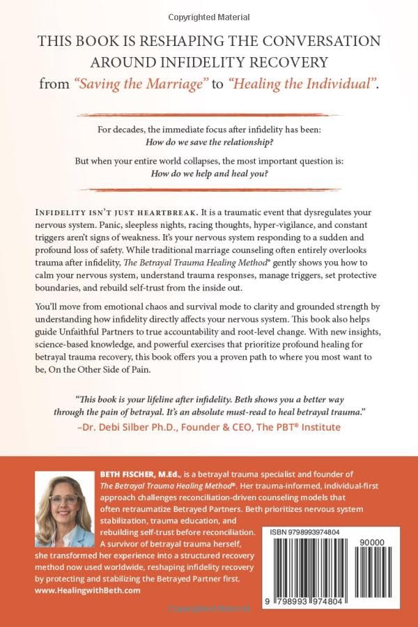 Self Help Book ON THE OTHER SIDE OF PAIN  Beth Fischer M.Ed.