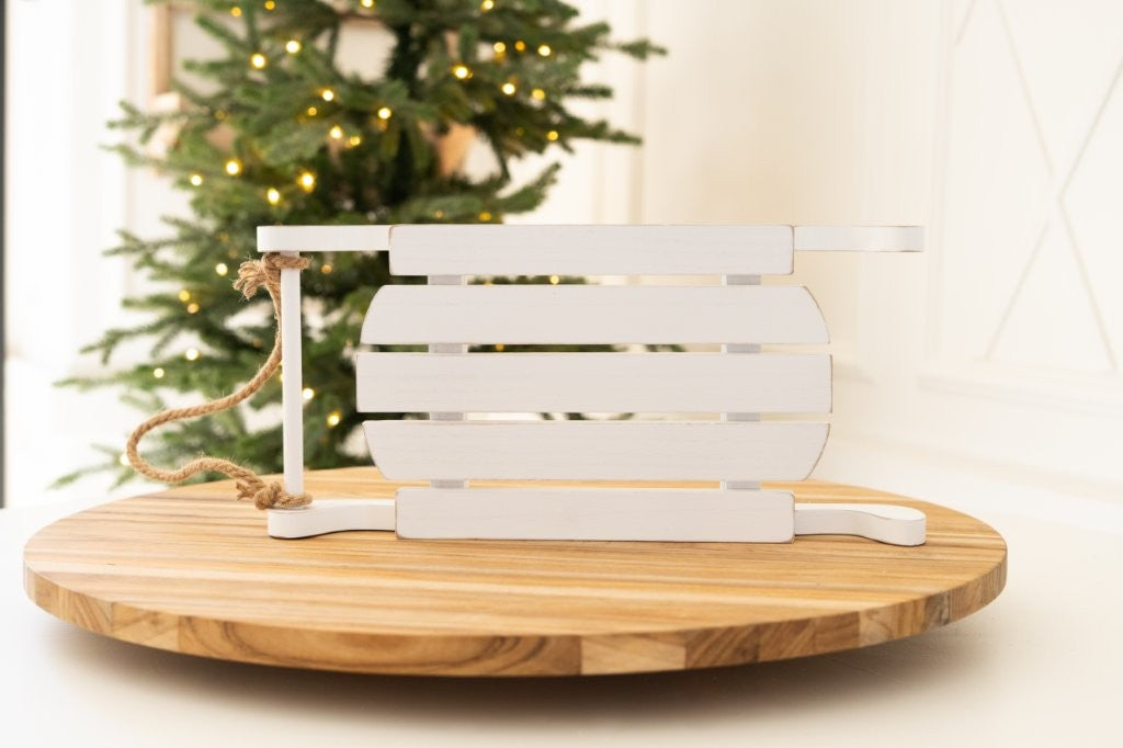 Hanging Wood Sled 8x16" (LARGE) CHRISTMAS decor -  70002