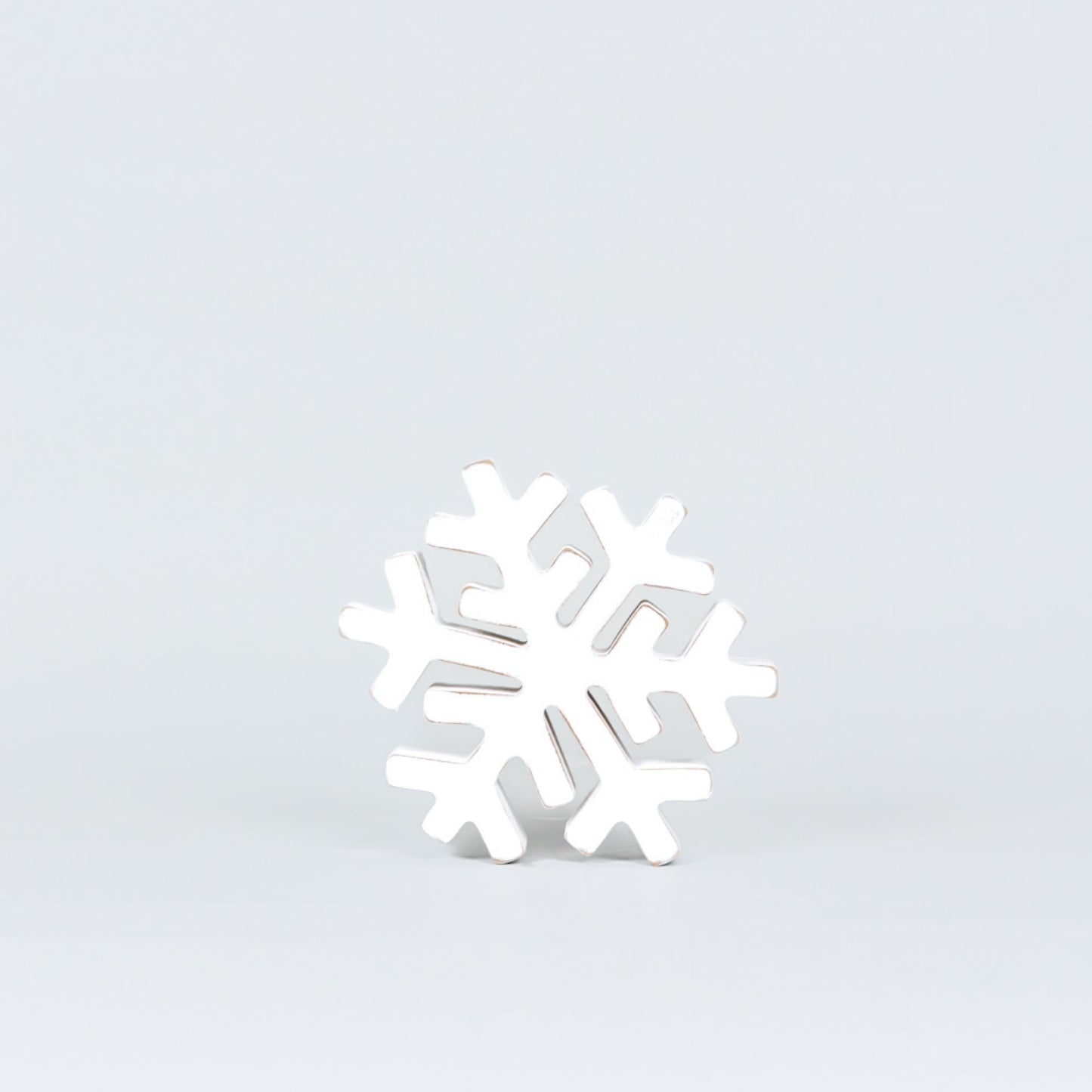 Chunky Wood Snowflake Cutouts CHRISTMAS Decor (Two Sizes Available)