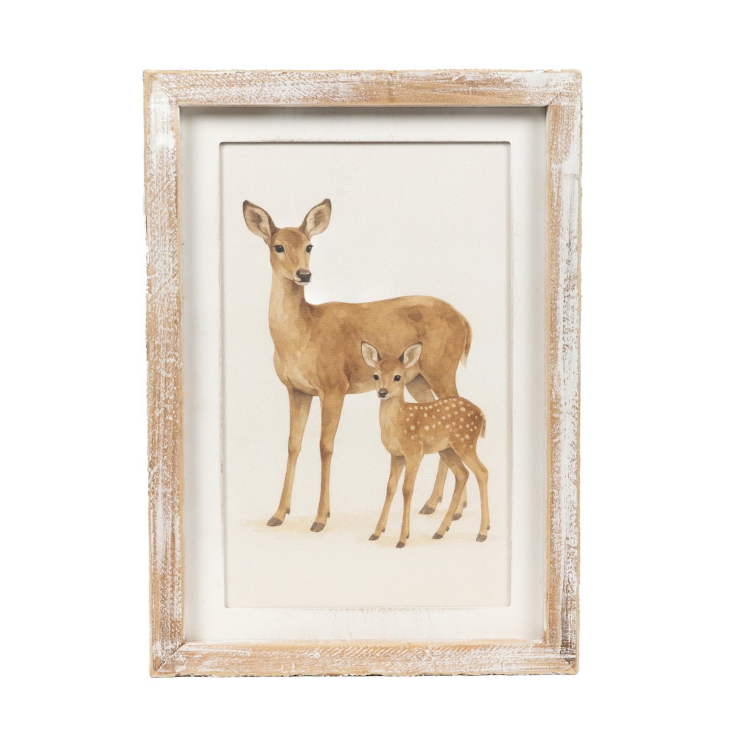 Wood Frame Wall Art 10x14" DEER/DOE Christmas Decor - 70005
