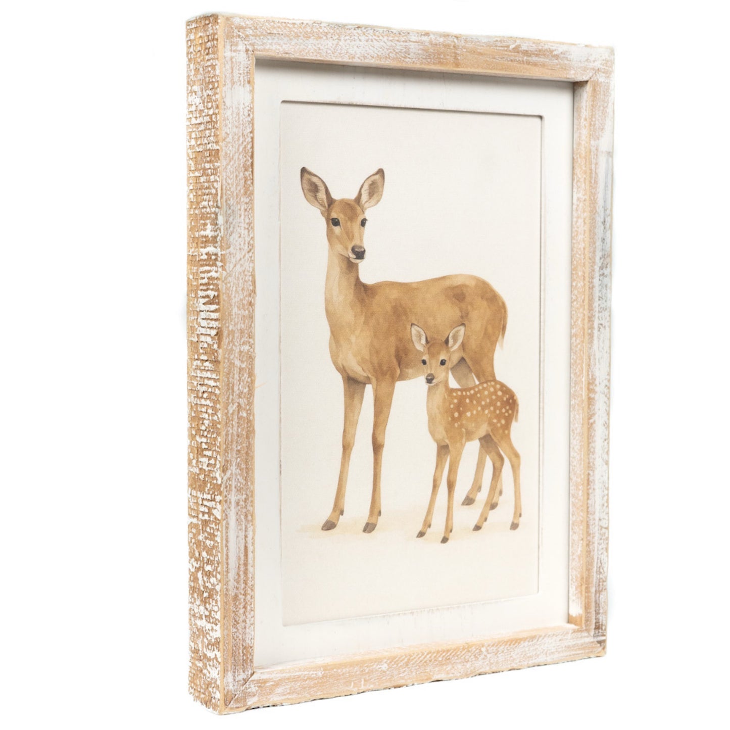 Wood Frame Wall Art 10x14" DEER/DOE Christmas Decor - 70005