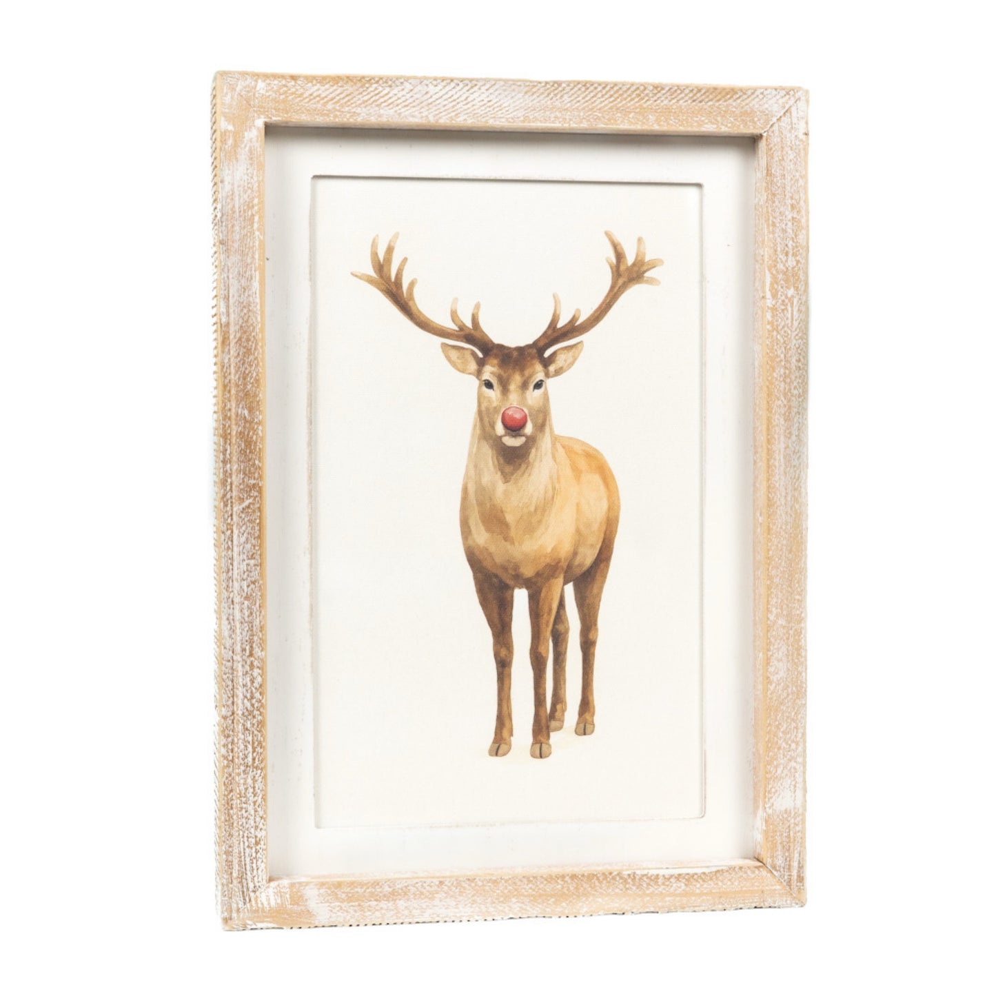 Wood Frame Wall Art 10x14" DEER/DOE Christmas Decor - 70005