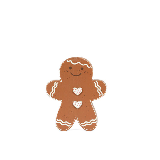 Chunky Wood Shape 4x5" GINGERBREAD BOY Christmas - 71354