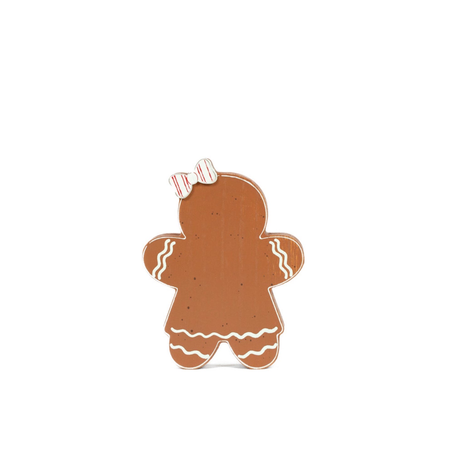 Chunky Wood Shape 4x5" GINGERBREAD GIRL Christmas - 71355