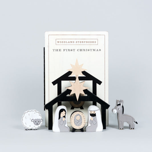 THE  FIRST CHRISTMAS (Nativity) Woodland Storybook Gift Set