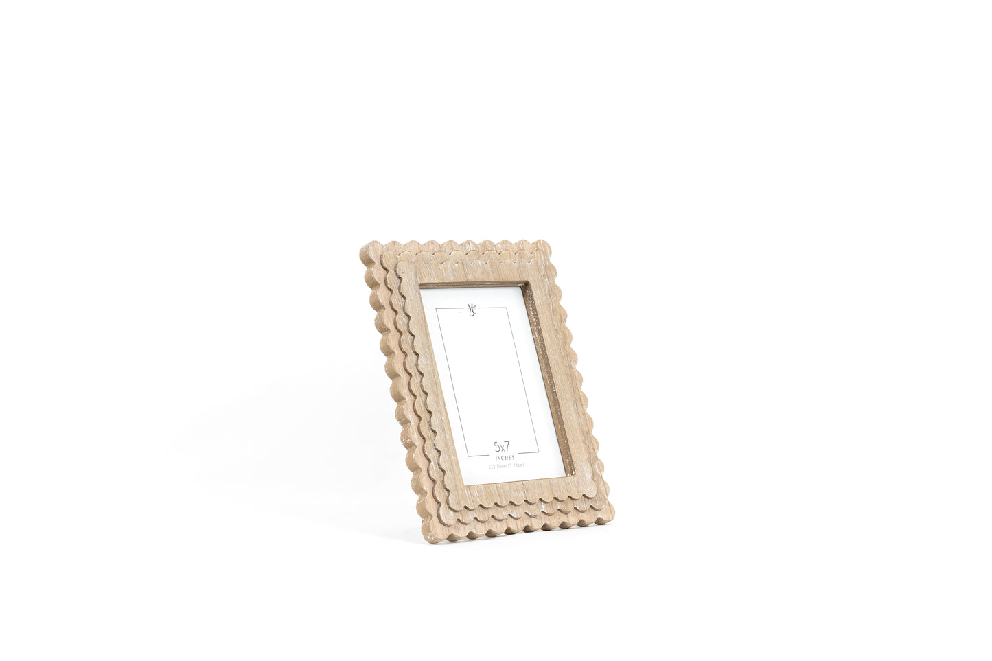 Scalloped Wooden Picture Frame 5x7