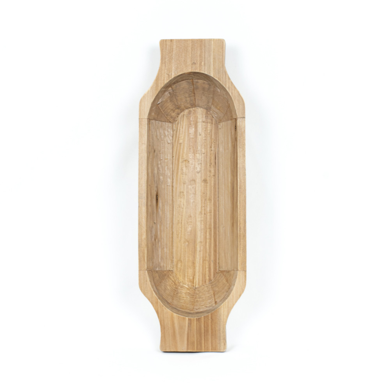 Wooden dough bowl