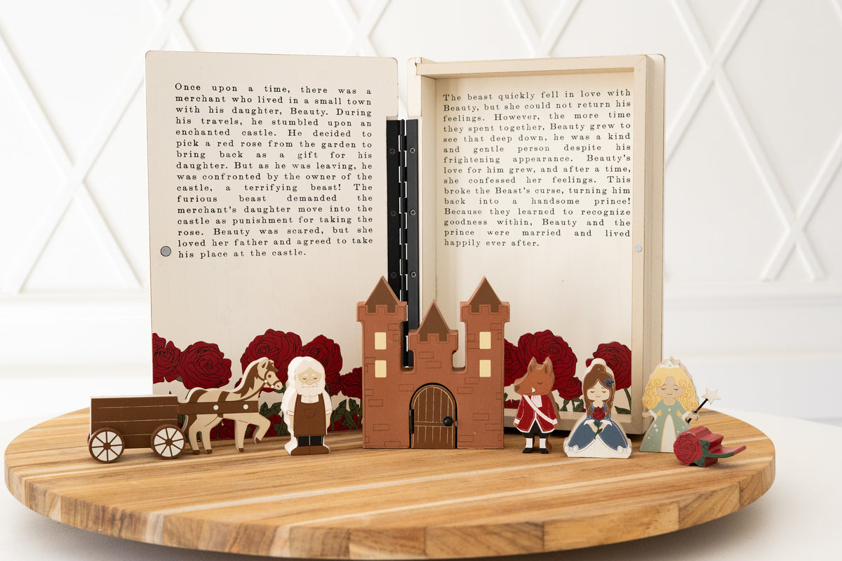 Beauty and the beast woodland storybook